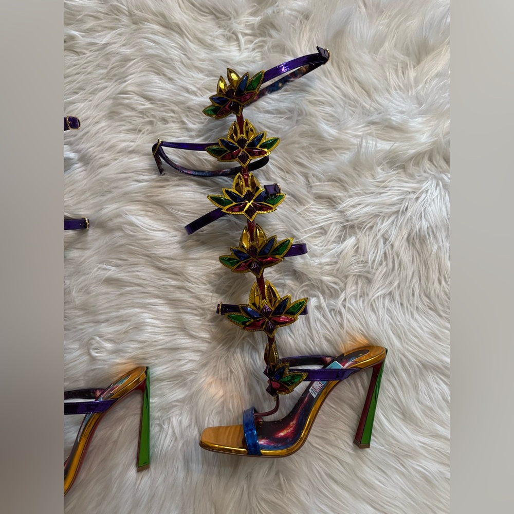 Christian Louboutin x Marvel Gladiator Sandals Multicolor 35 - Picture 4 of 12